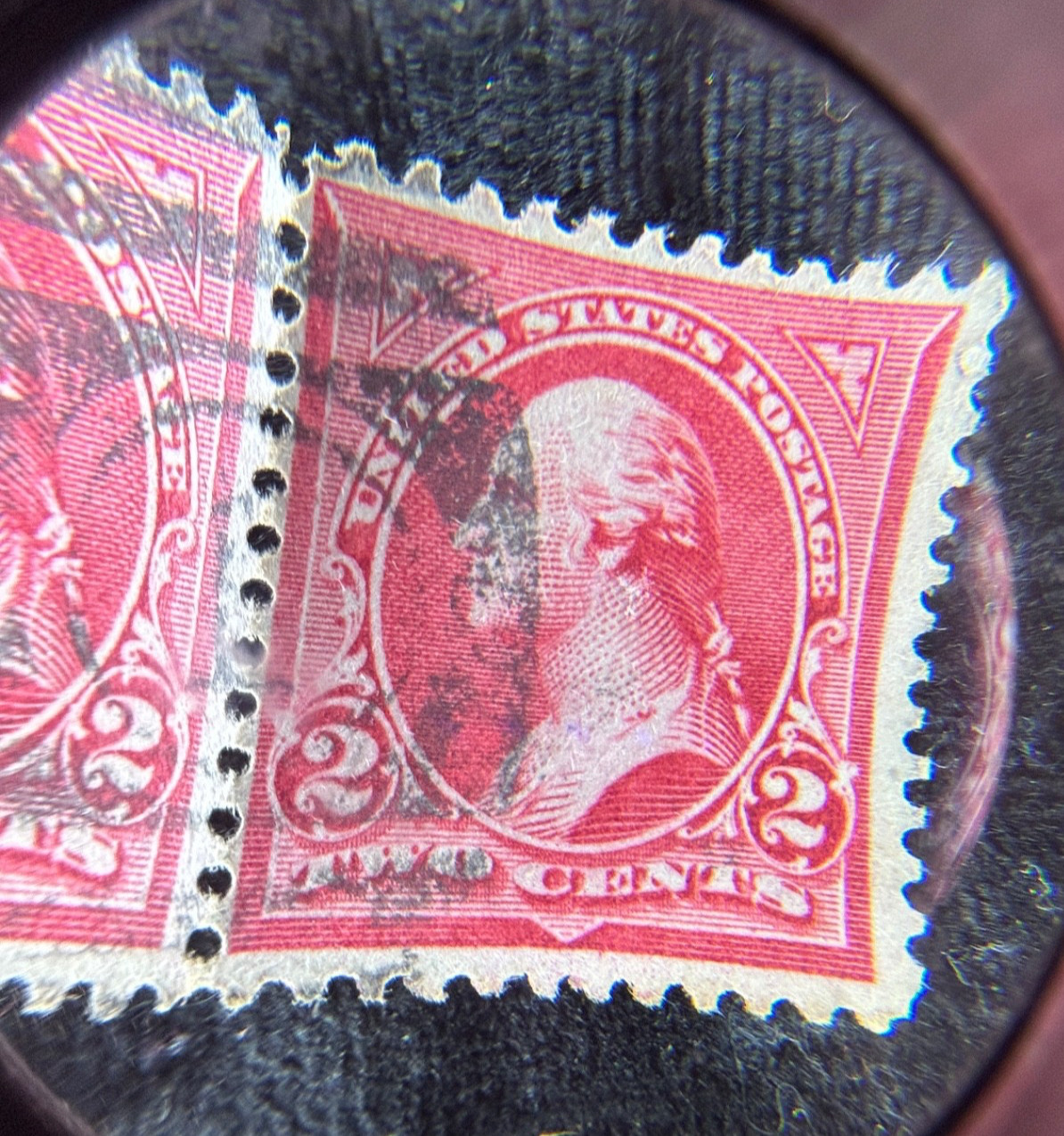 Rare George Washington 2 Cent Red US Postage Stamp Collectible