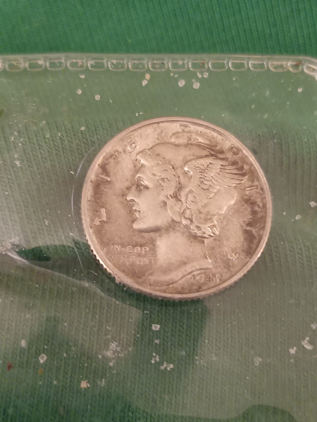 Coin 1941 mercury dime