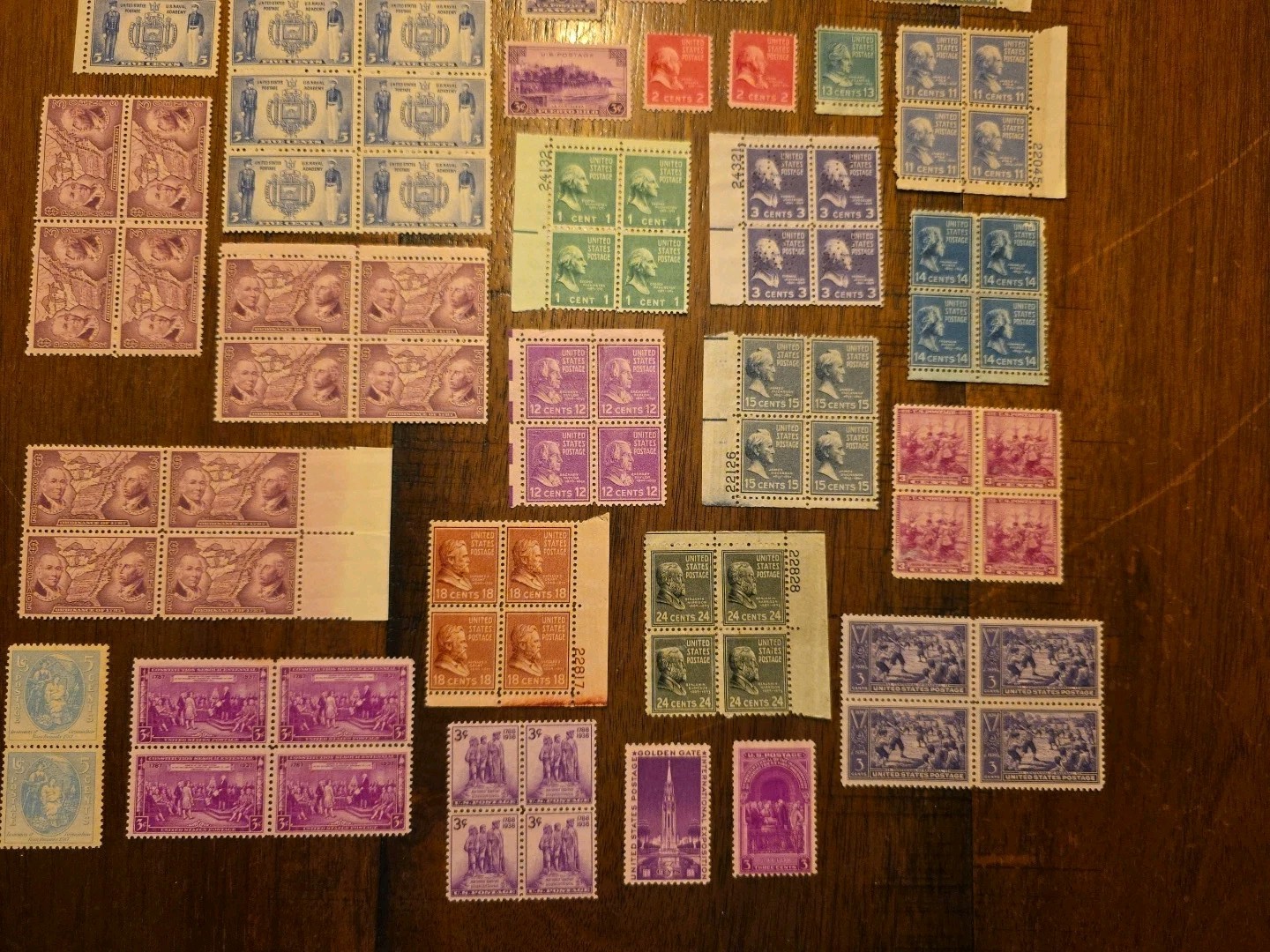 U.S. Mint Stamp Lot Prexies, Bicentennial Commemoratives & Historical Figures I