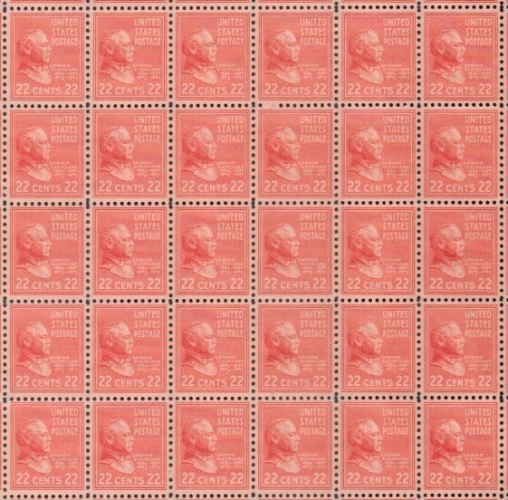 United States 22¢ President Grover Cleveland Postage Stamp #827 Mint Pack of 100