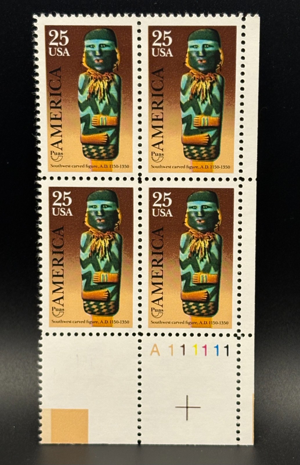 Multiple sets of Plate Block US Postage Stamps from the 90s (2)