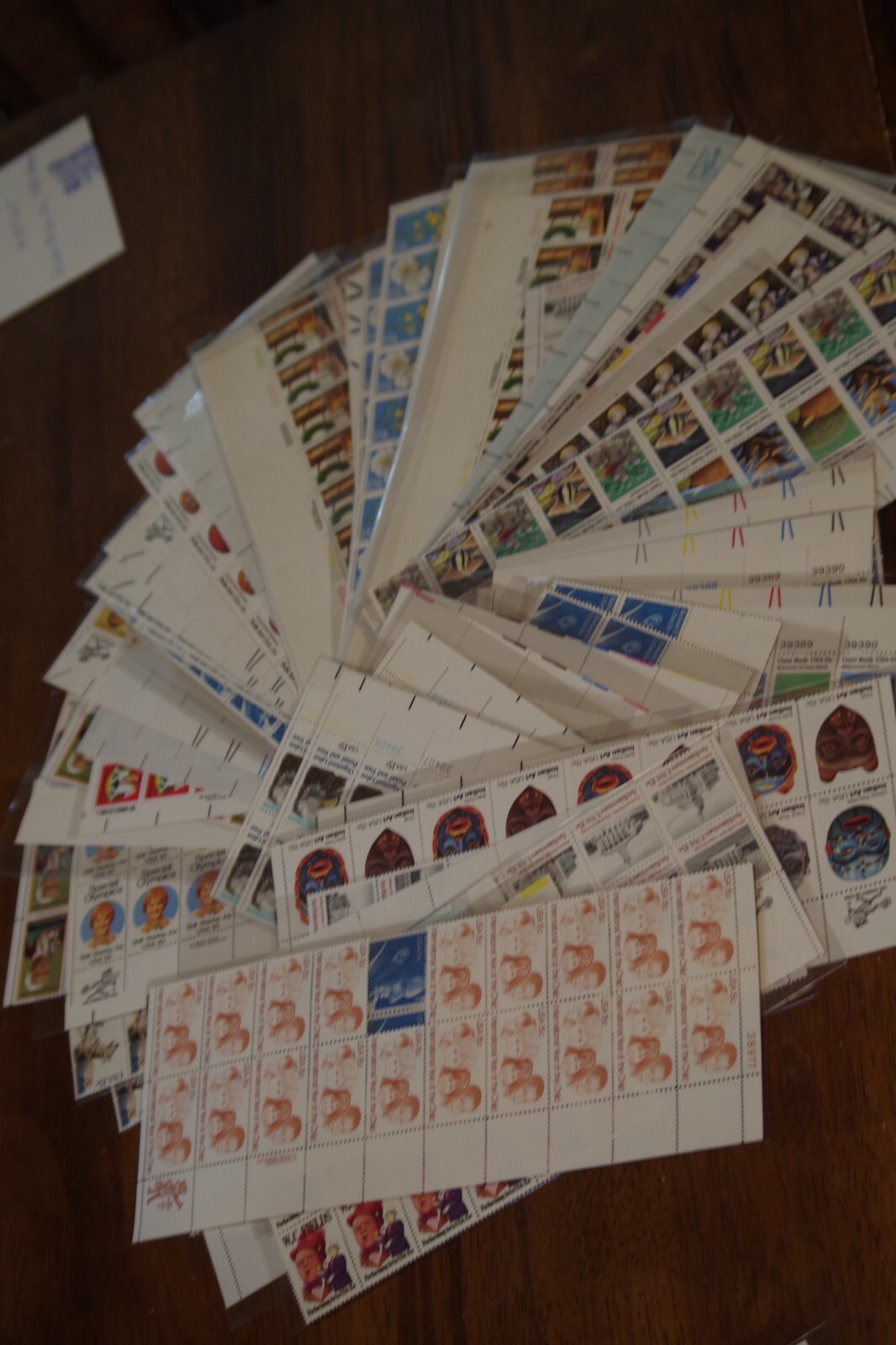 US POSTAGE 15 CENT STAMP COLLECTION UNUSED $188.25 FACE, 1,255 STAMPS IN PLASTIC