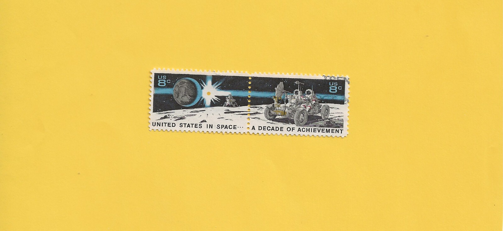 USA A decade of achievement Space pr of stamps nr 1435b