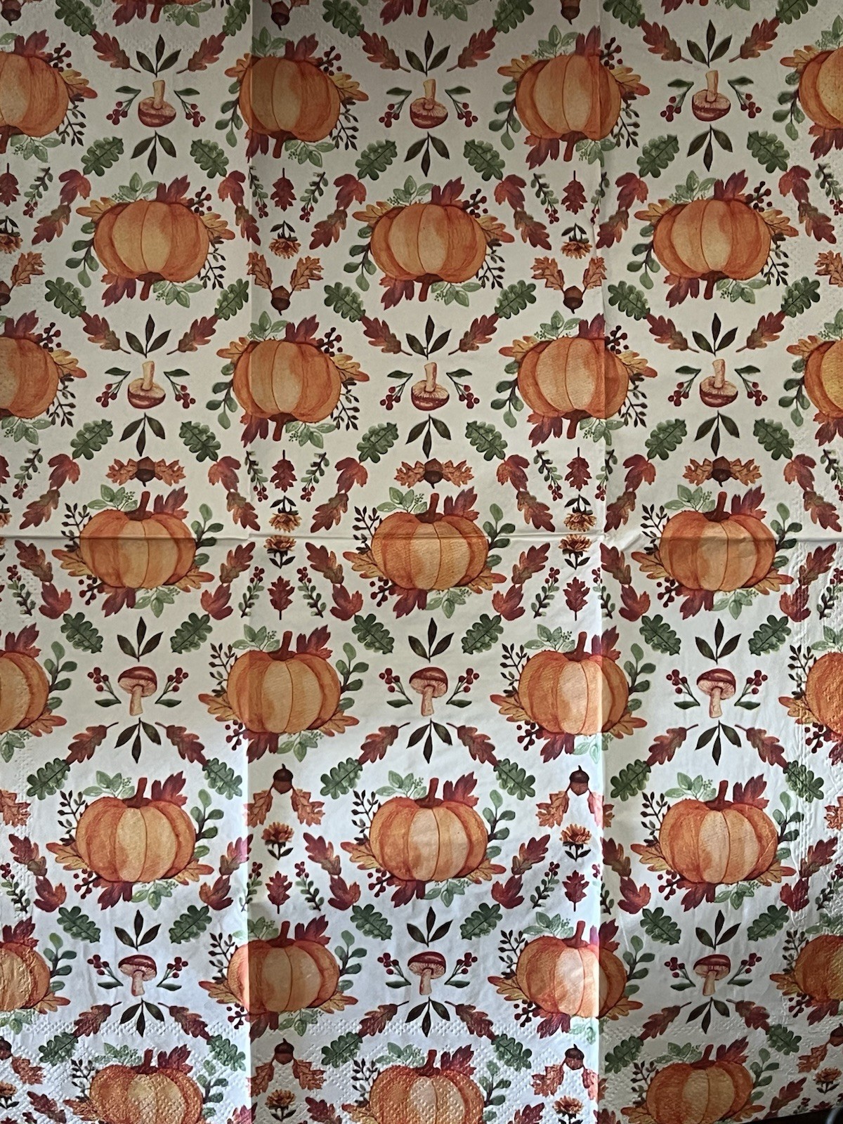 TWO Paper Dinner Decoupage Art Craft Napkins/Fall Autumn Pumpkins Halloween