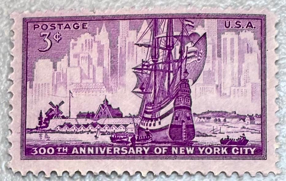 US Stamps Scott # 1027 300th Anniversary of New York MNH