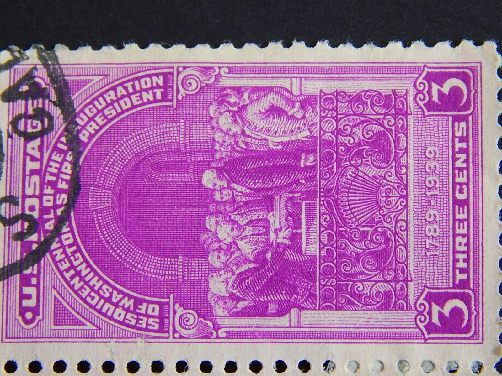 US Sesouicentennial of Inauguration of Washington 1939 3 cent stamps