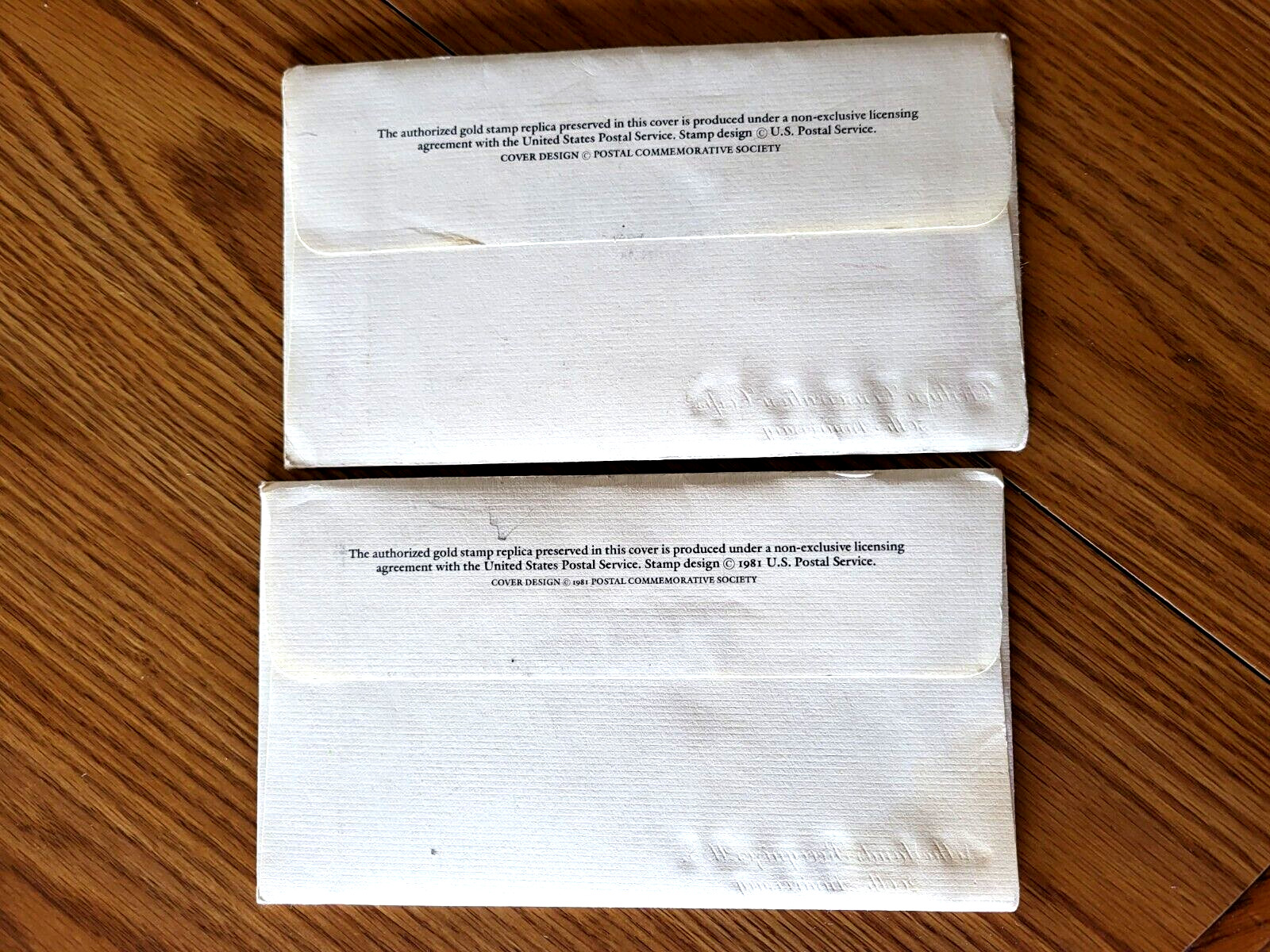 First Day of Issue Gold Replica Stamps, 2 Collector’s Pamphlets