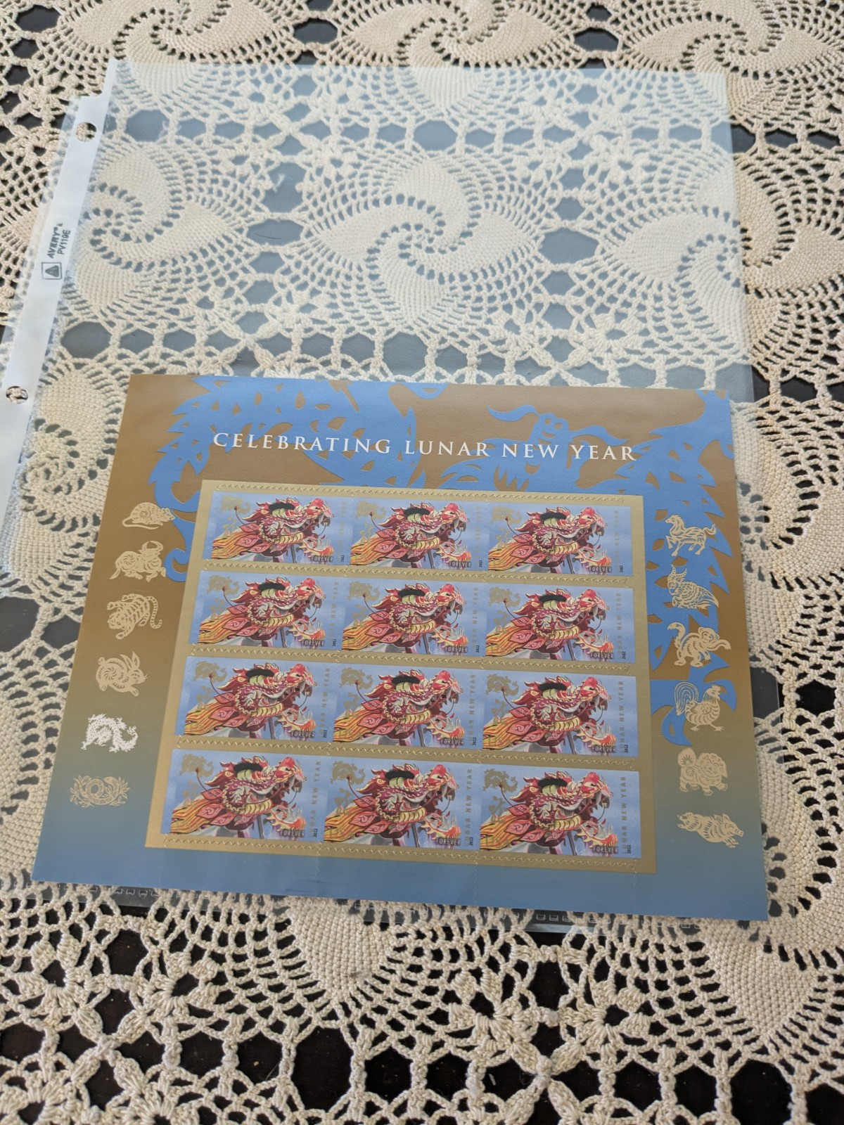Forever Stamps 3 Sheets Lunar New Year Stamps 3 Designs 12 Per Sheet