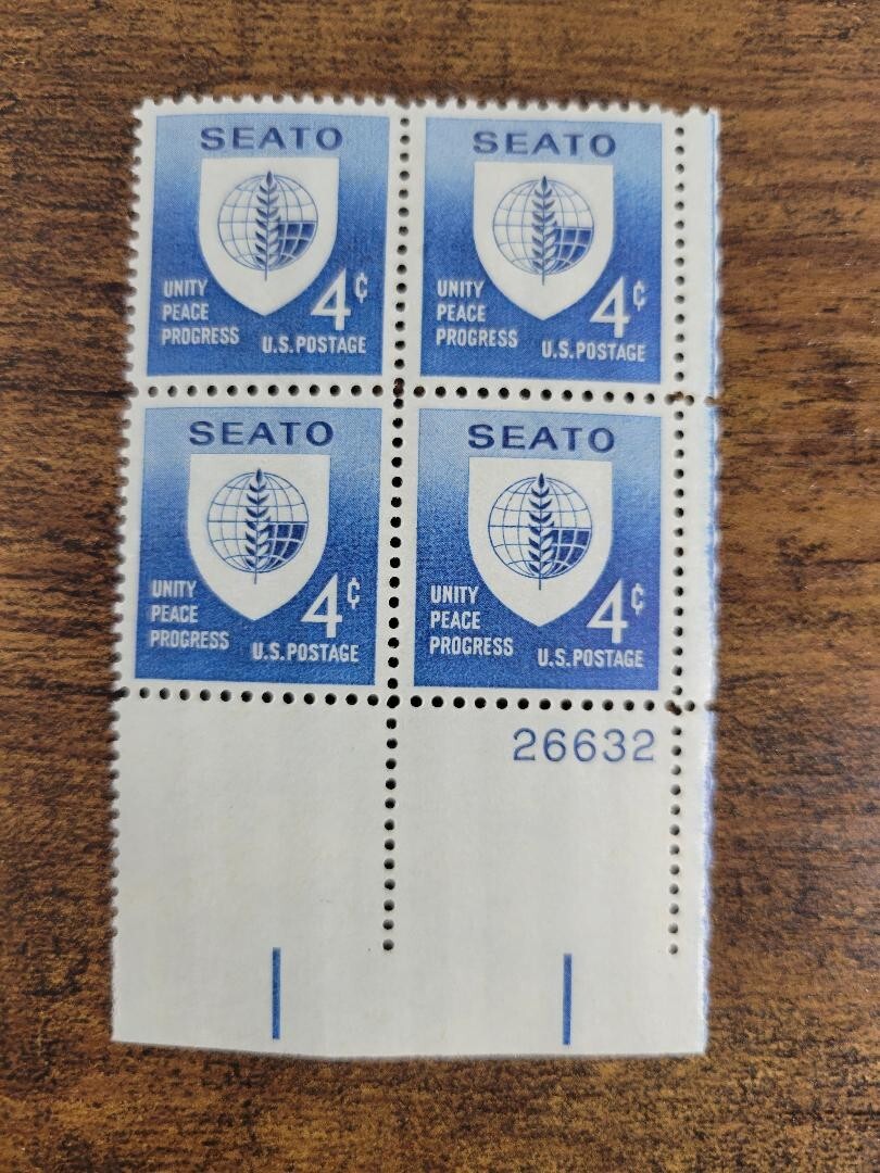 USPS SEATO Unity Peace Progress 4 Cent Stamps