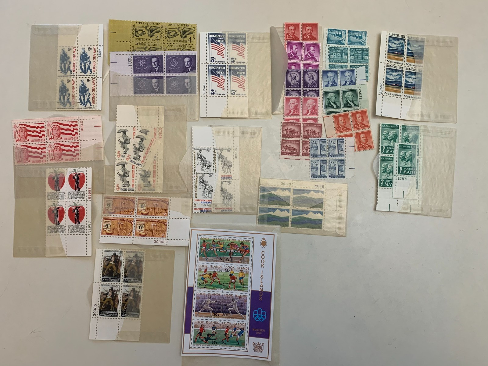 Large lot of vintage used and unused postage stamps, U.S. and other countries