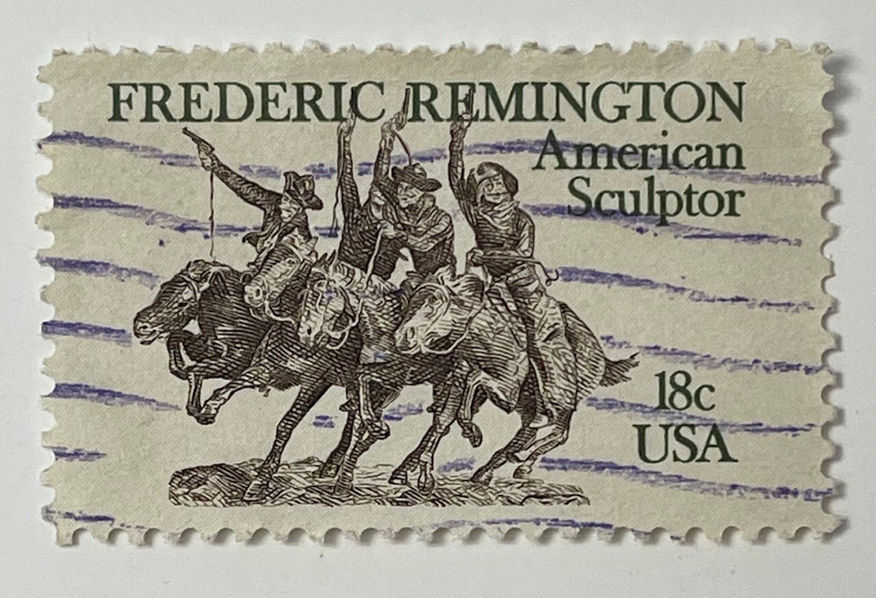United States Postage Stamp 18 Cents Frederic Remington American Sculptor