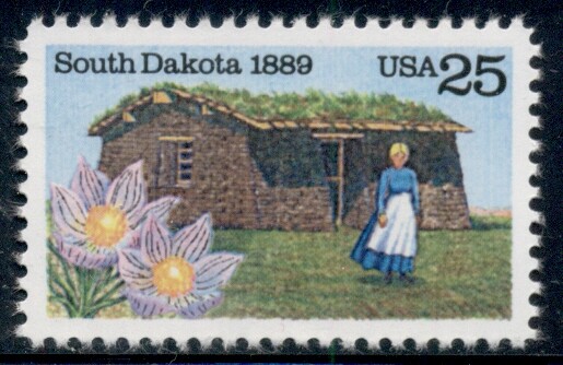 #2416 25¢ SO. DAKOTA STATEHOOD LOT OF 400 MINT STAMPS, SPICE UP YOUR MAILINGS!