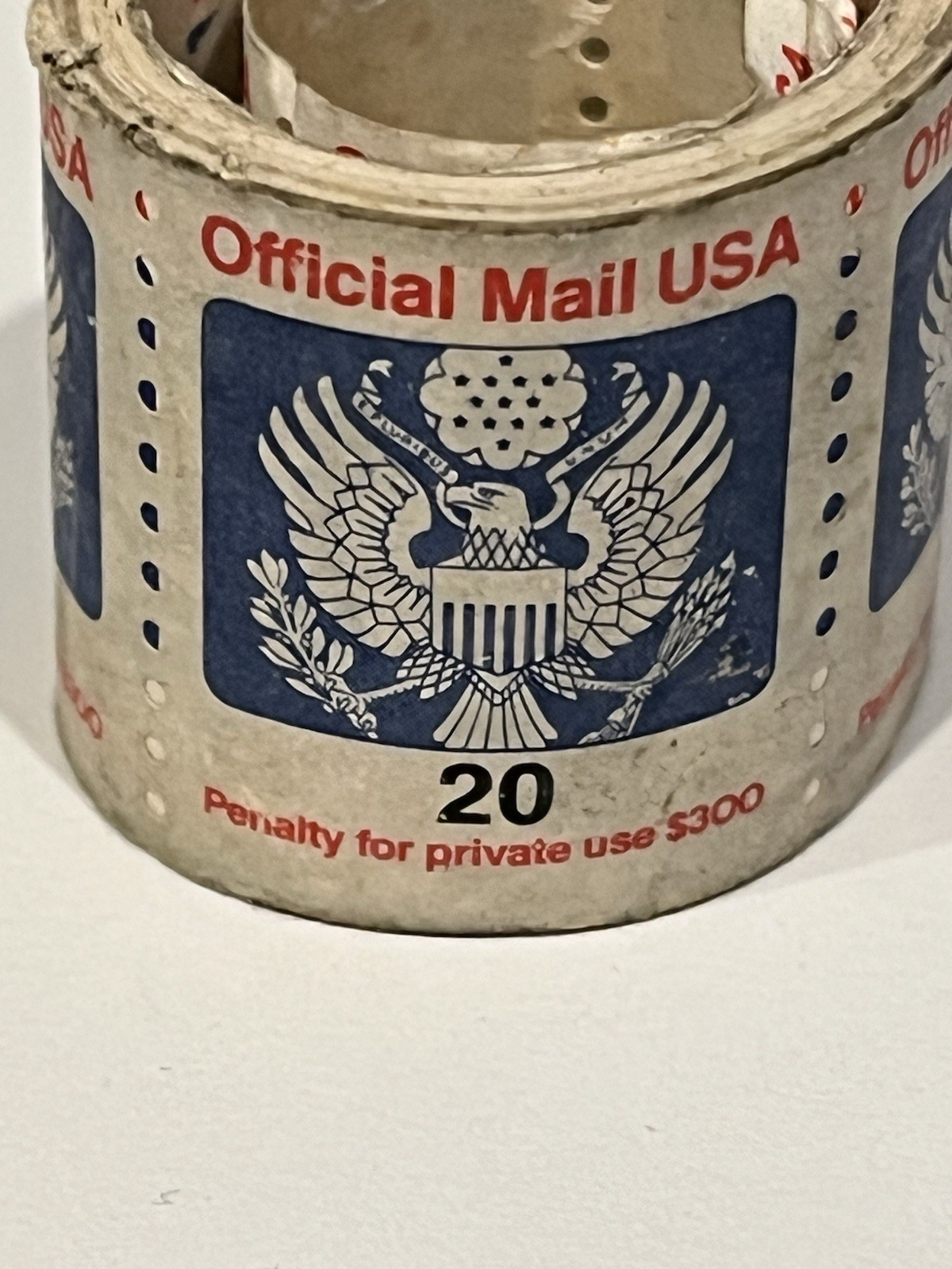 1989 OFFICIAL MAIL USA 20 CENT ROLL UNITED STATES GOVERNMENT CORRESPONDENCE