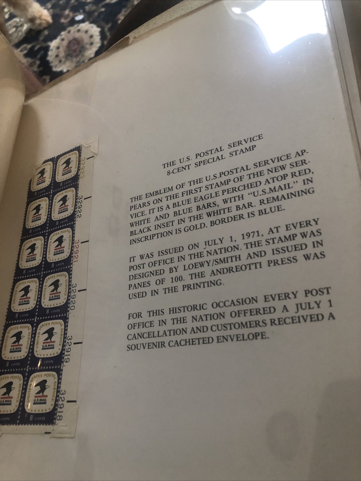 Happy holidays 1971 US stamps summary rare postmaster stamp collection Gift Rare