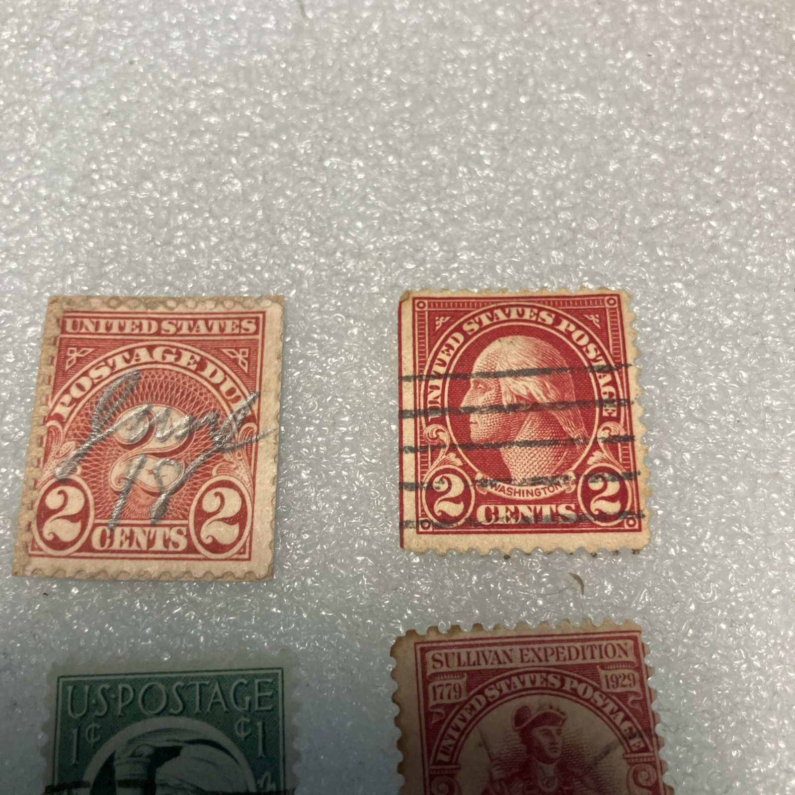 10 USED/Cancelled Commemorative 1c-20c USA Stamps; 1900-1965 mixed Lot. $1 Ships