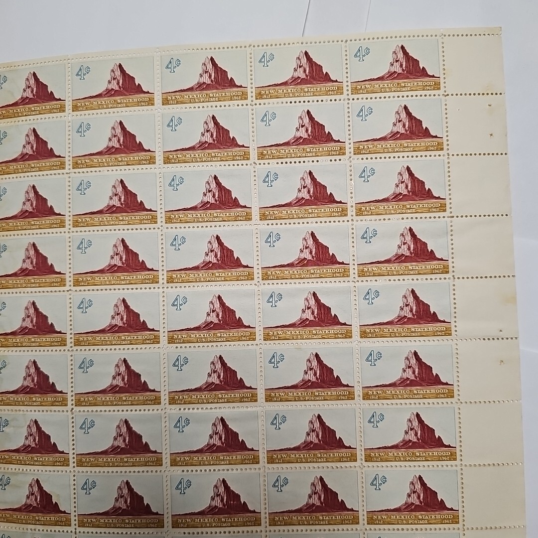 Stamp US Postage 4c 4 Cent Sheet OF 50 Stamps New Mexico Statehood