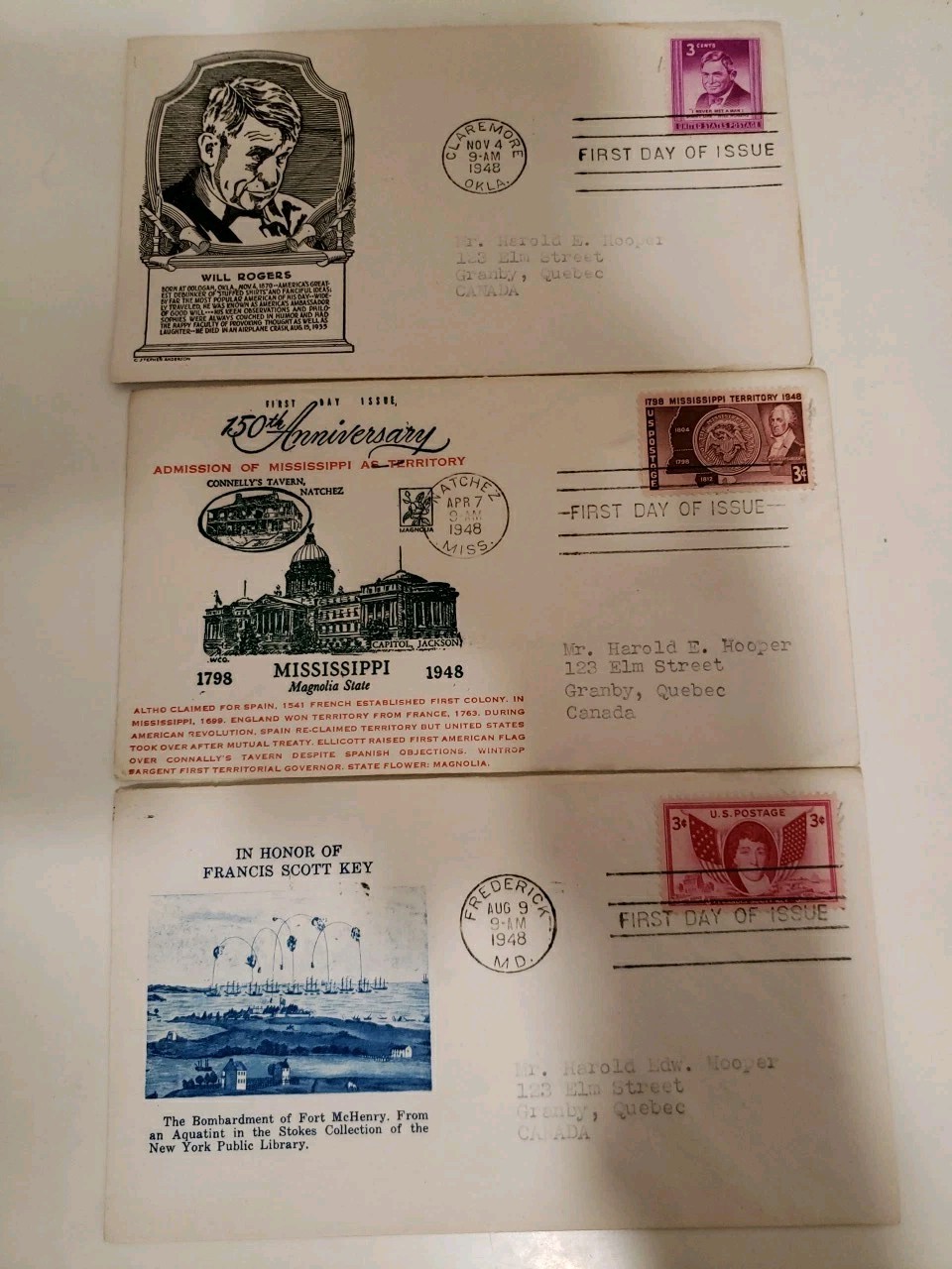 Lot of 38 — First Day Cover Issue Stamp FDC — 1948’s Mix Lot