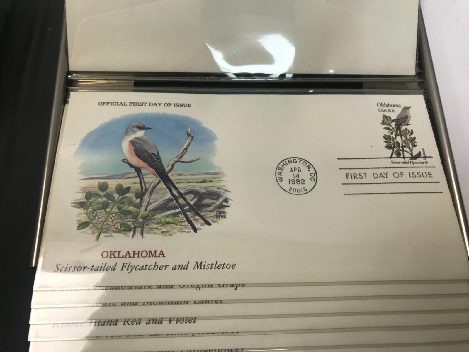 Official Birds and Flowers of Our Fifty States First Day Cover Stamp Collection