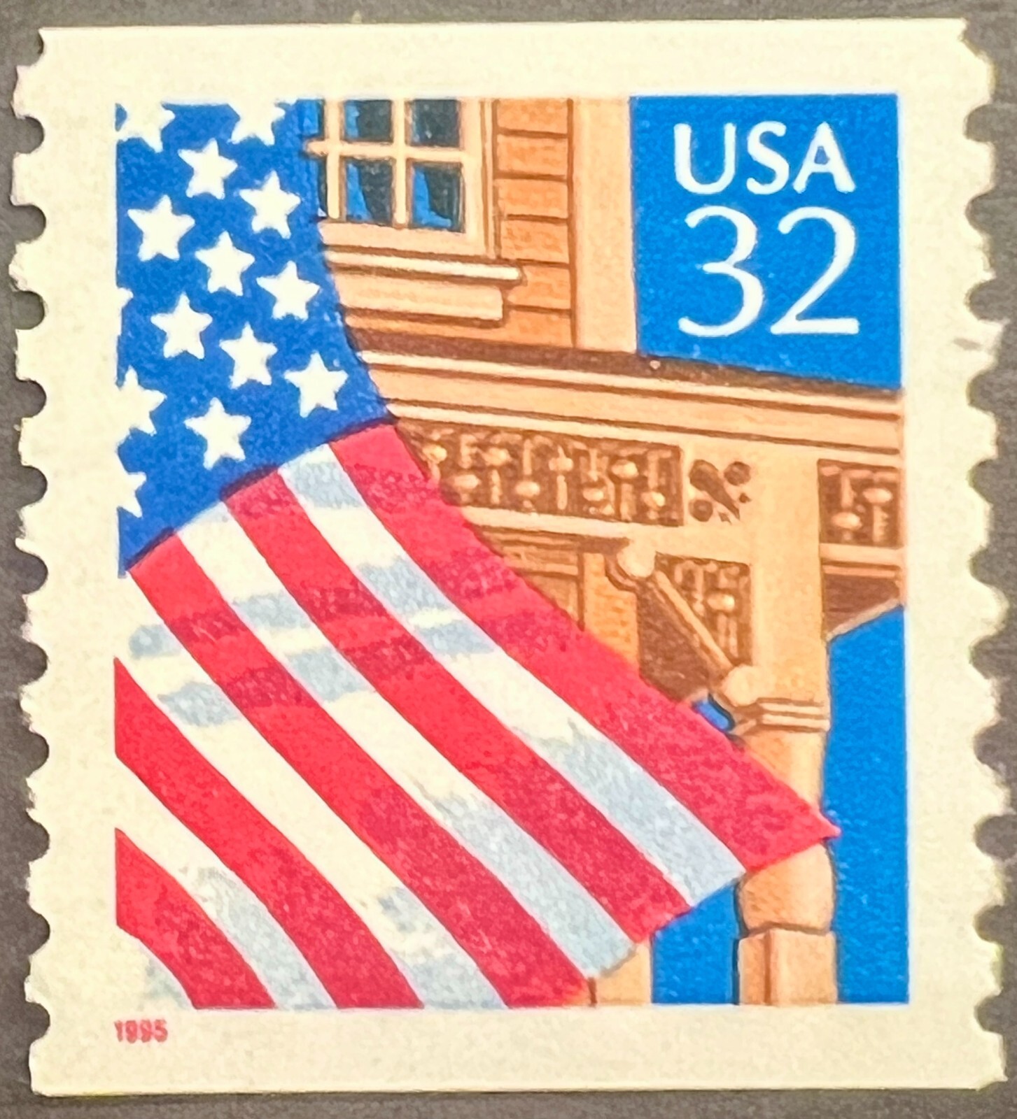 Scott#: 2913 – Flag over Porch 32¢ 1995 BEP single stamp MNHOG