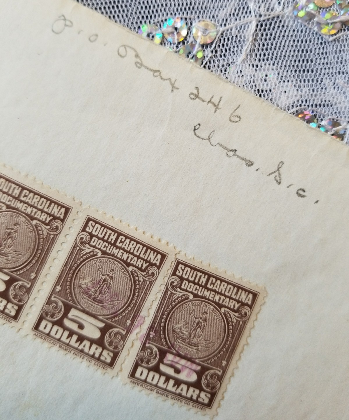 Stamp $5 Dollar South Carolina Documentary