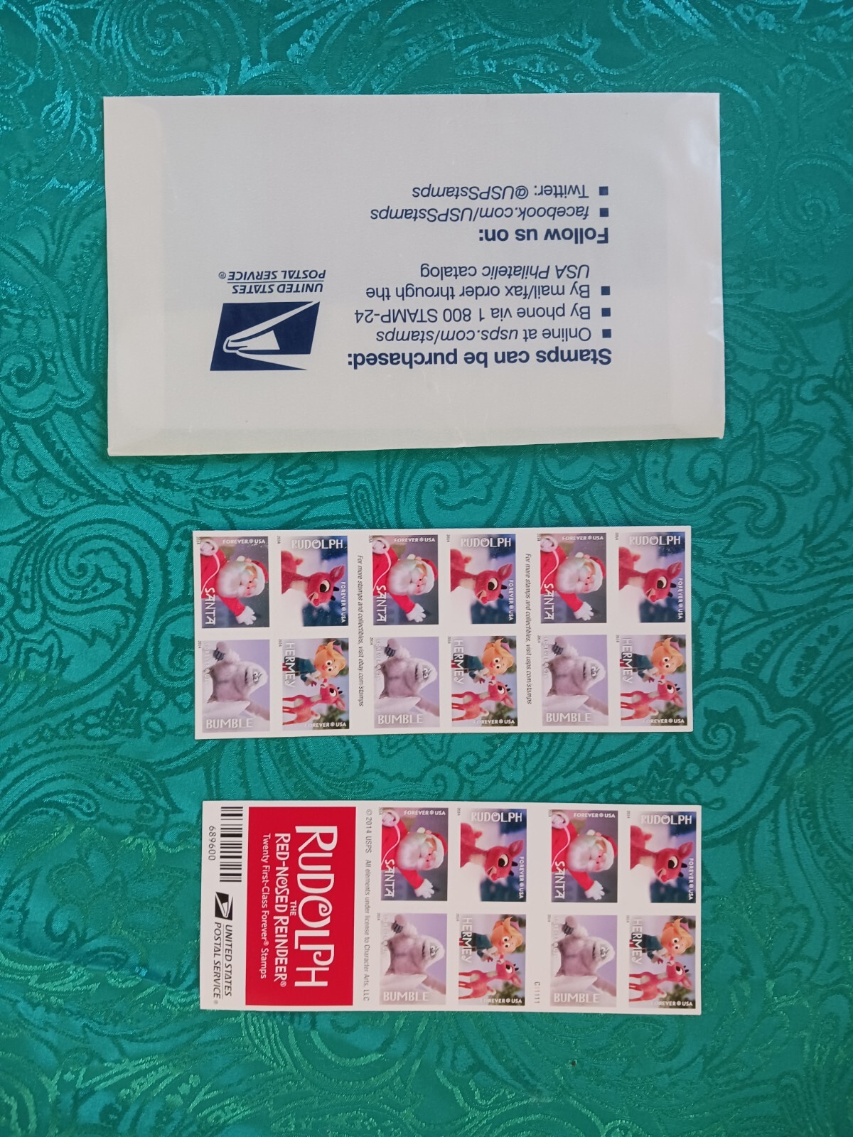 rudolph the red nosed reindeer Book Of 20 Forever Stamps