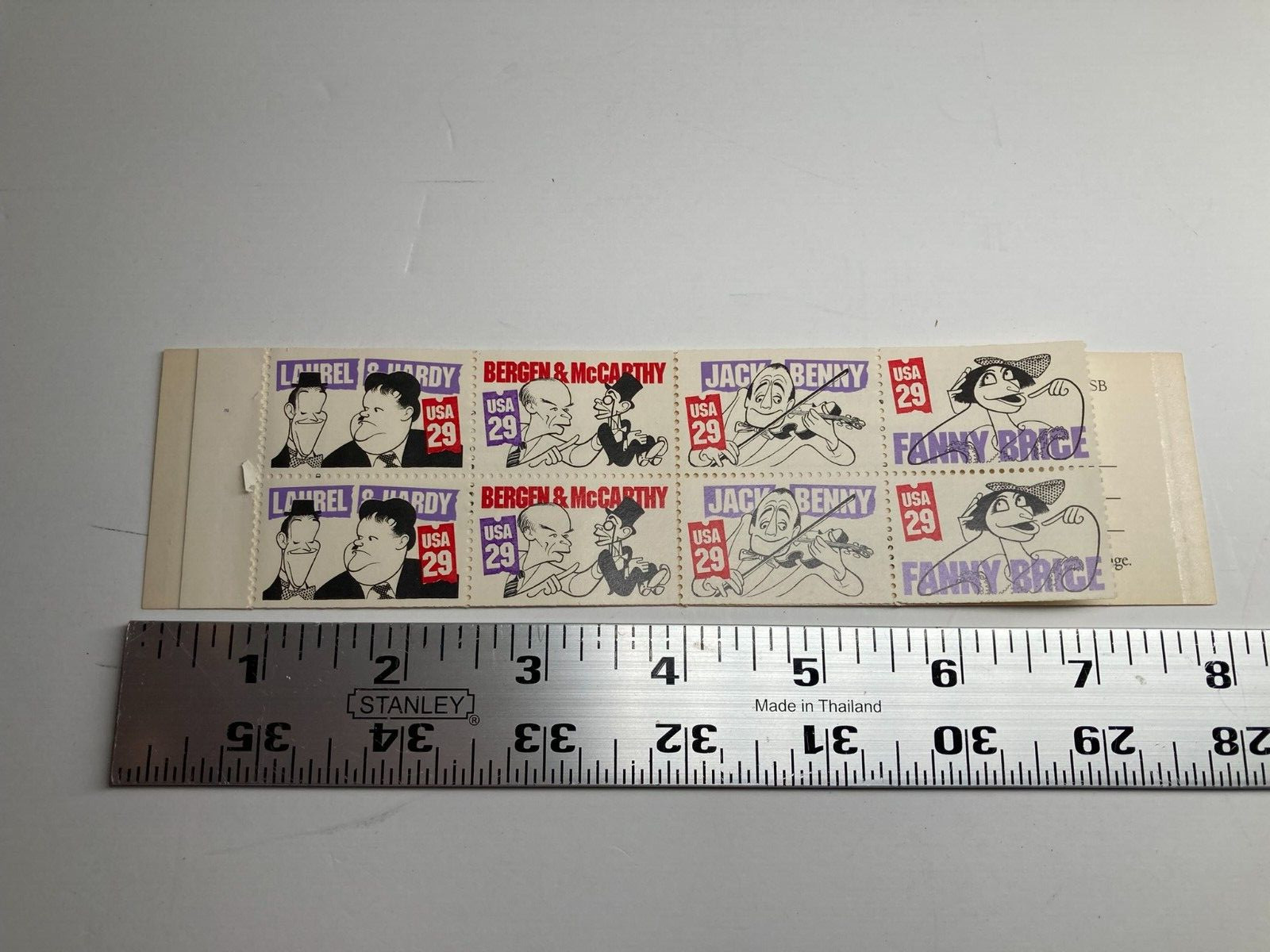 8 Vintage Comedians by Hirschfeld USA 29 Cent Stamps USPS