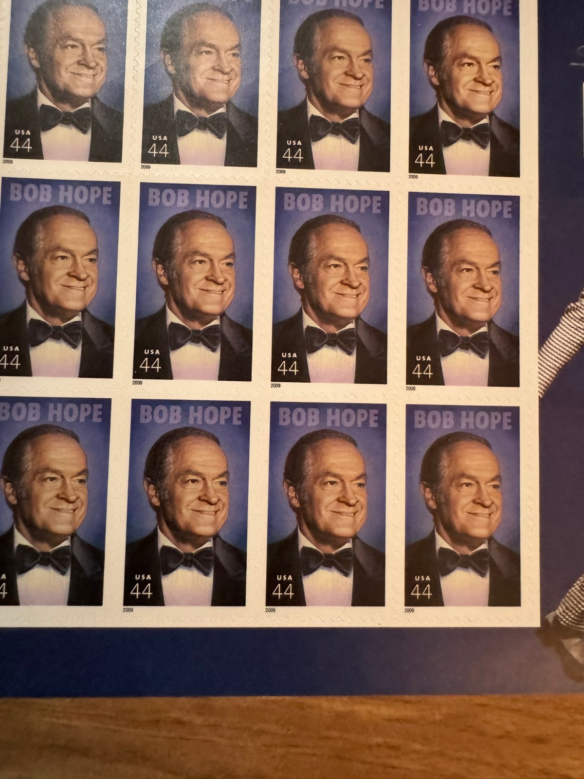 USPS 2009 Bob Hope 44¢ Commemorative Stamp Sheet – Thanks for the Memory MNH