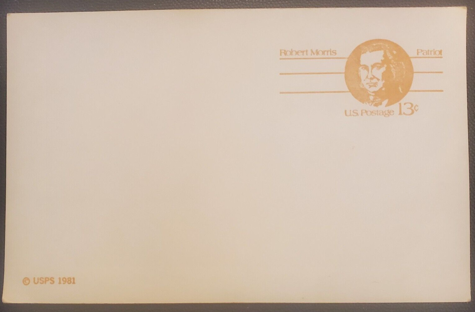 1981 Postal card #UX93 Robert Morris Postal Card Mint, Lot of 10
