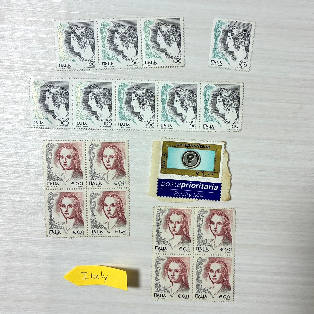 Unused Foreign Postage Stamp Collection – England, Spain, Italy, Sweden, Myanmar