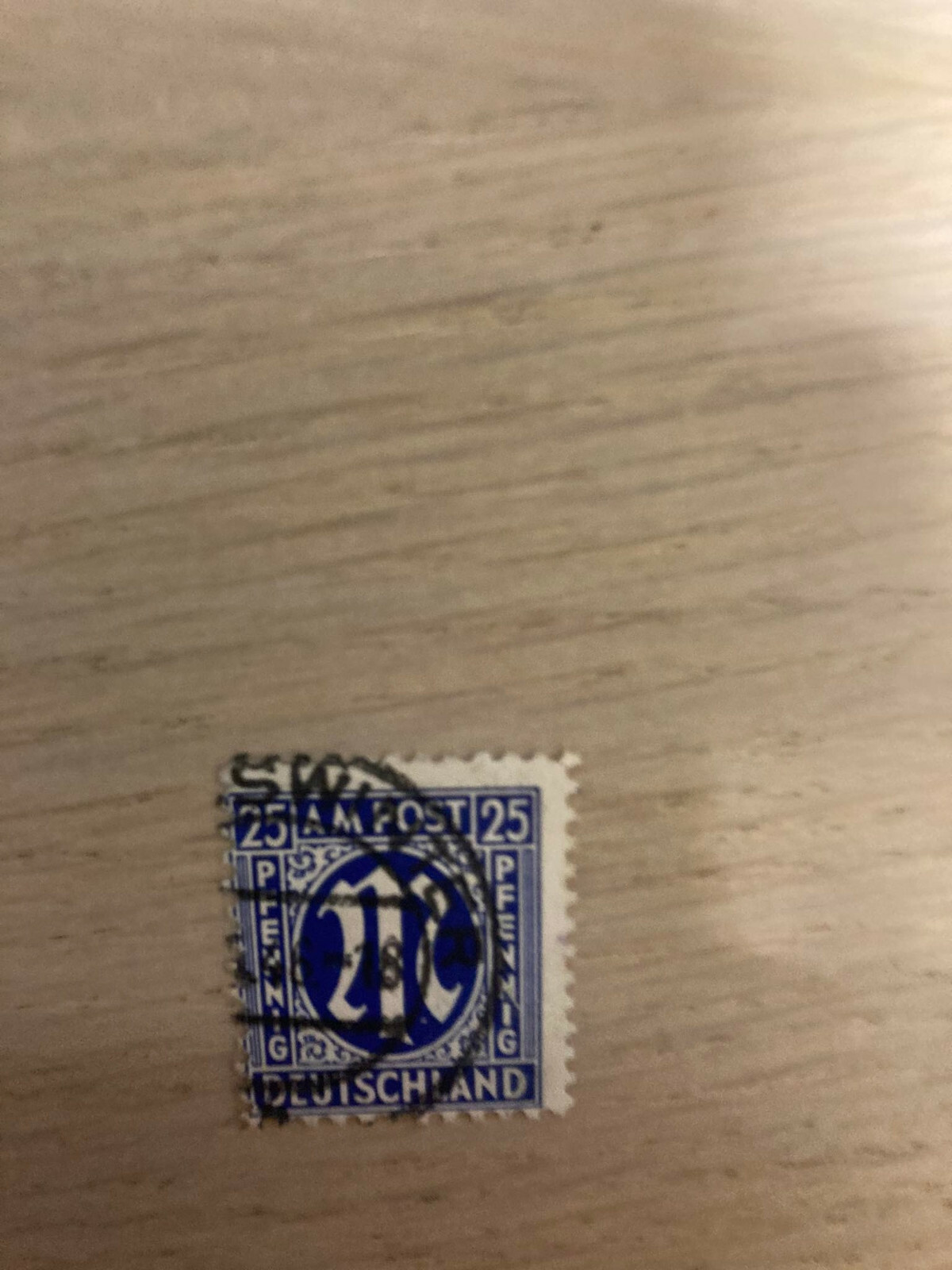 A.M.G. Issue 25pf ultramarine