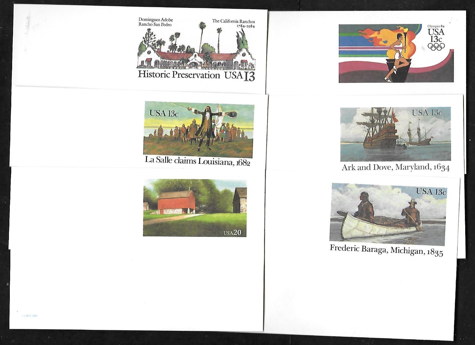 United States Twenty-Two (22) Postally Issued Postcards FV – $5.24