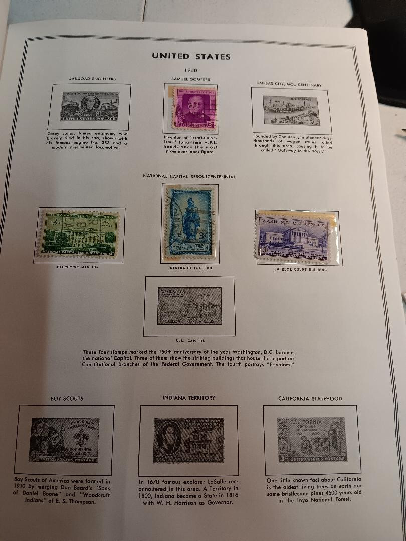 COLLECTORS BOOK OF Postage Stamps NOT 100% FULL VARIOUS OF ALL KIND 1947 AND UP