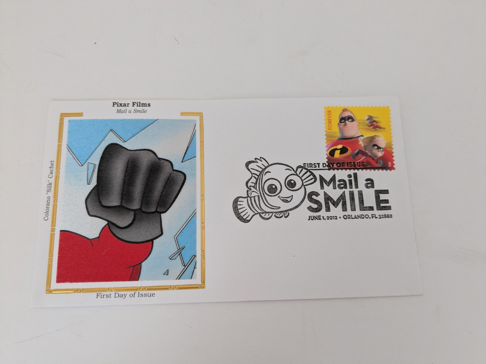 Pixar Films First Day Postage Stamp Lot of 5 Incredibles, Nemo, Ants, Toy Story