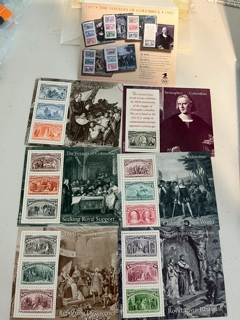 1992 The Voyages of Columbus complete set of 6 miniature sheets. MNH.