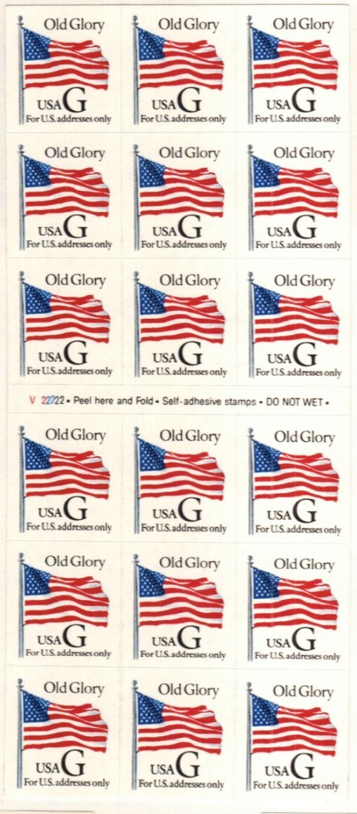 United States 32¢ Old Glory Flag G Postage Stamp #2886a MNH Full Booklet