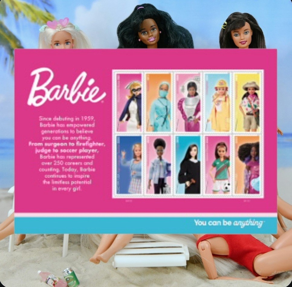 PRE-SALE Barbie Collectors Edition (2026) Forever Stamps – 10ct BARBIE dolls