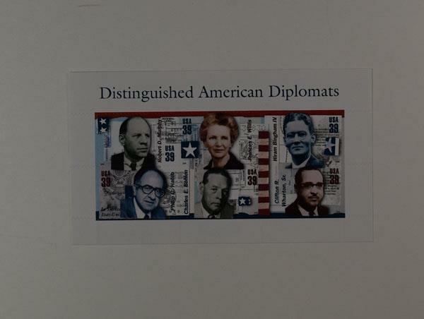 US SCOTT 4076 PANE OF 6 DISTINGUISHED AMERICAN DIPLOMATS 39 CENTS FACE MNH