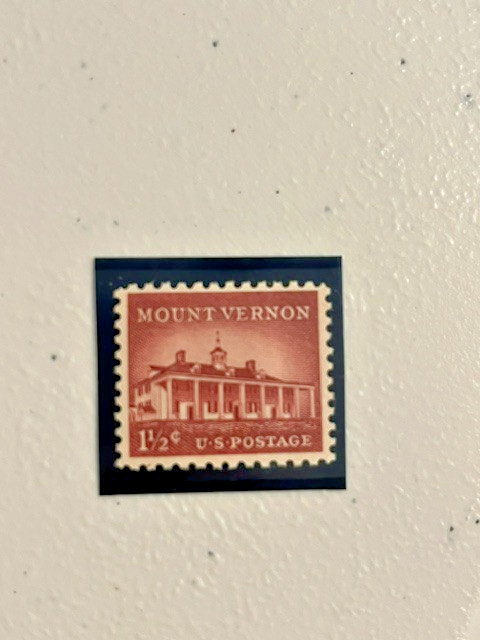 Scott #1032. 1954. 1 1/2c stamp Mount Vernon. MNH. free shipping