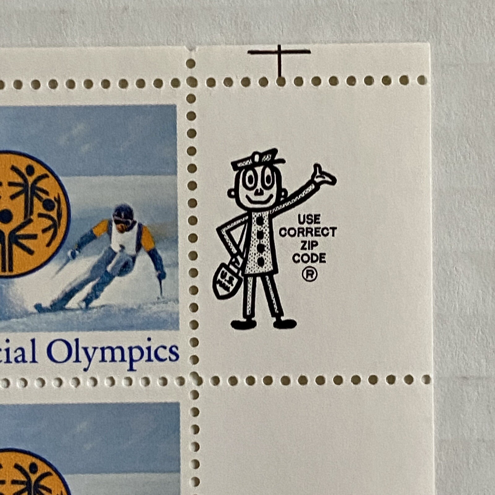 Special Olympics Stamps Scott 2142 Full Sheet Winter 22 Cents MNH Ski Skate 1984