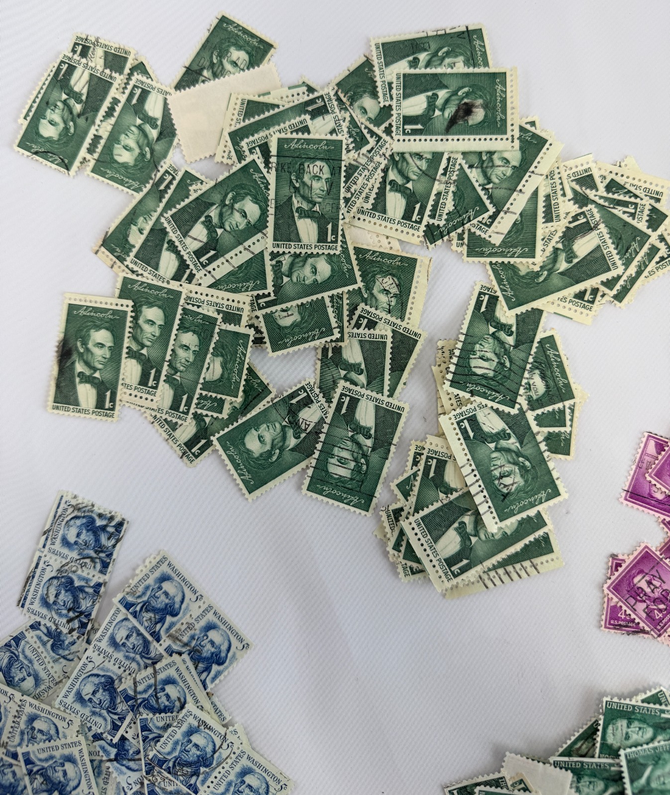 Cancelled Vintage US Definitive Stamp Mixture Lot 8 different types