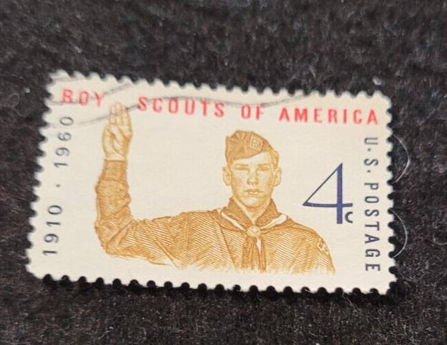 # 1145 – 1960 4c Boy Scouts of America ~ Used 1 Stamp + 2 FREE Stamps