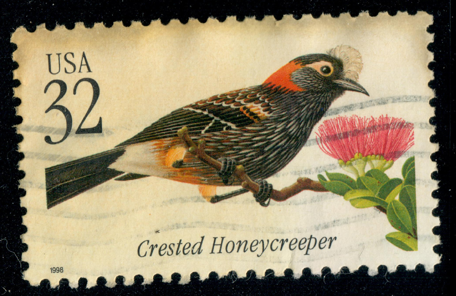 USA – 1998 – Tropical Birds – Palmeria dolei – 32¢ – #3819