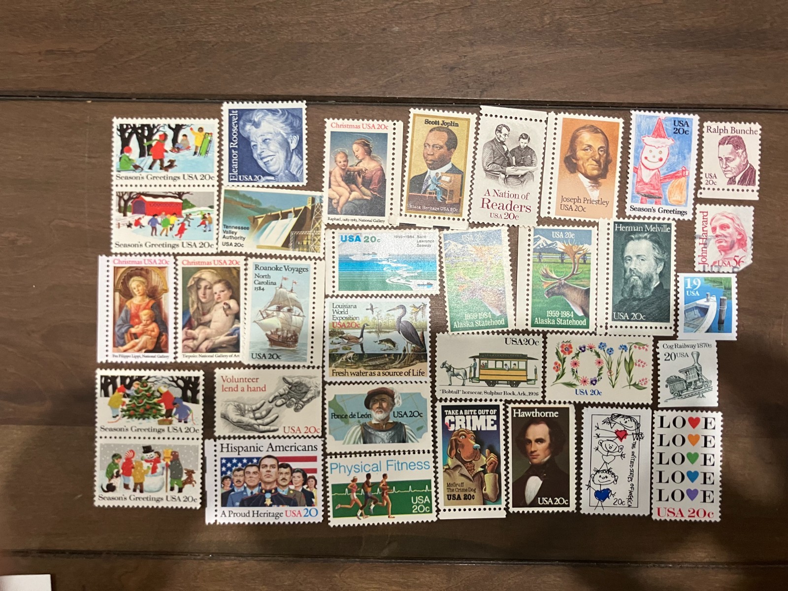 USPS Discount Postage Lot $42.99 Face Value 291 Mint Stamps 10¢-20¢ Free Shippin