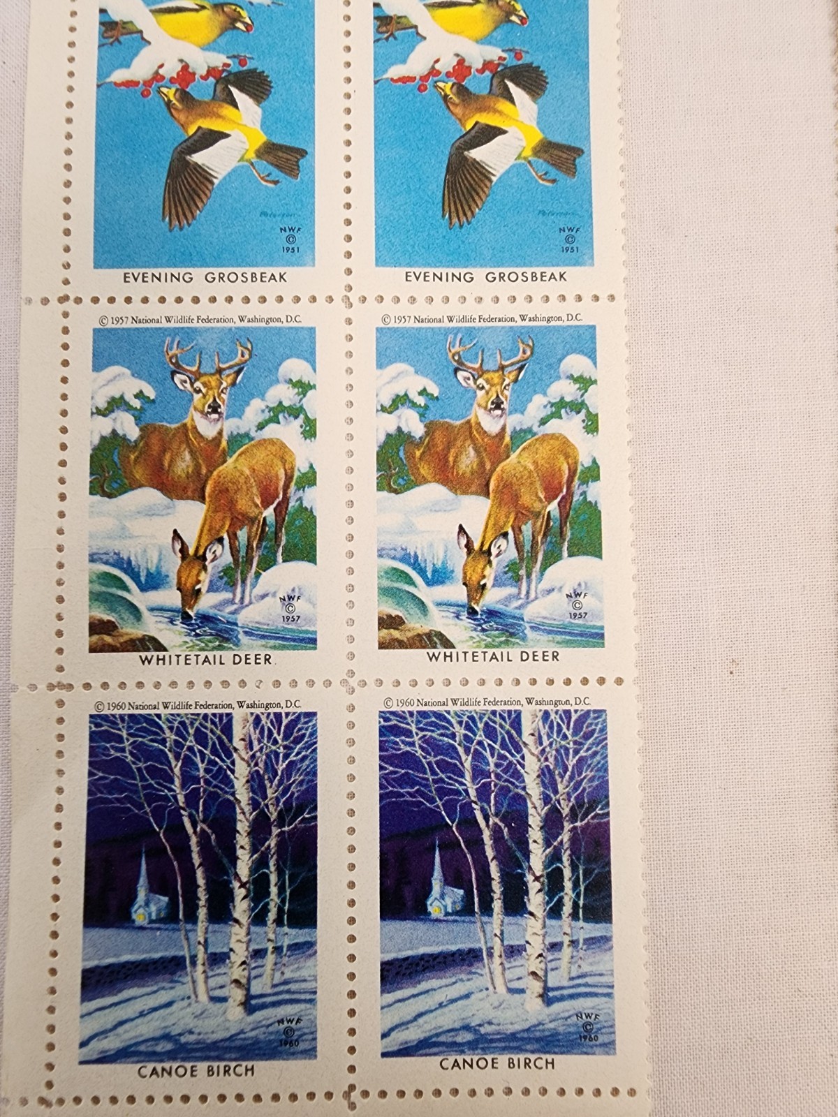 Mixed Lot of US Postage Stamps Unused 1975 Christmas- 1 cent Ben Franklin