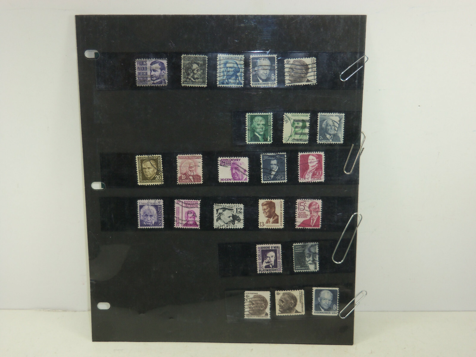 Lot of 23 used/cancelled U.S. postage stamps of various value – SF10