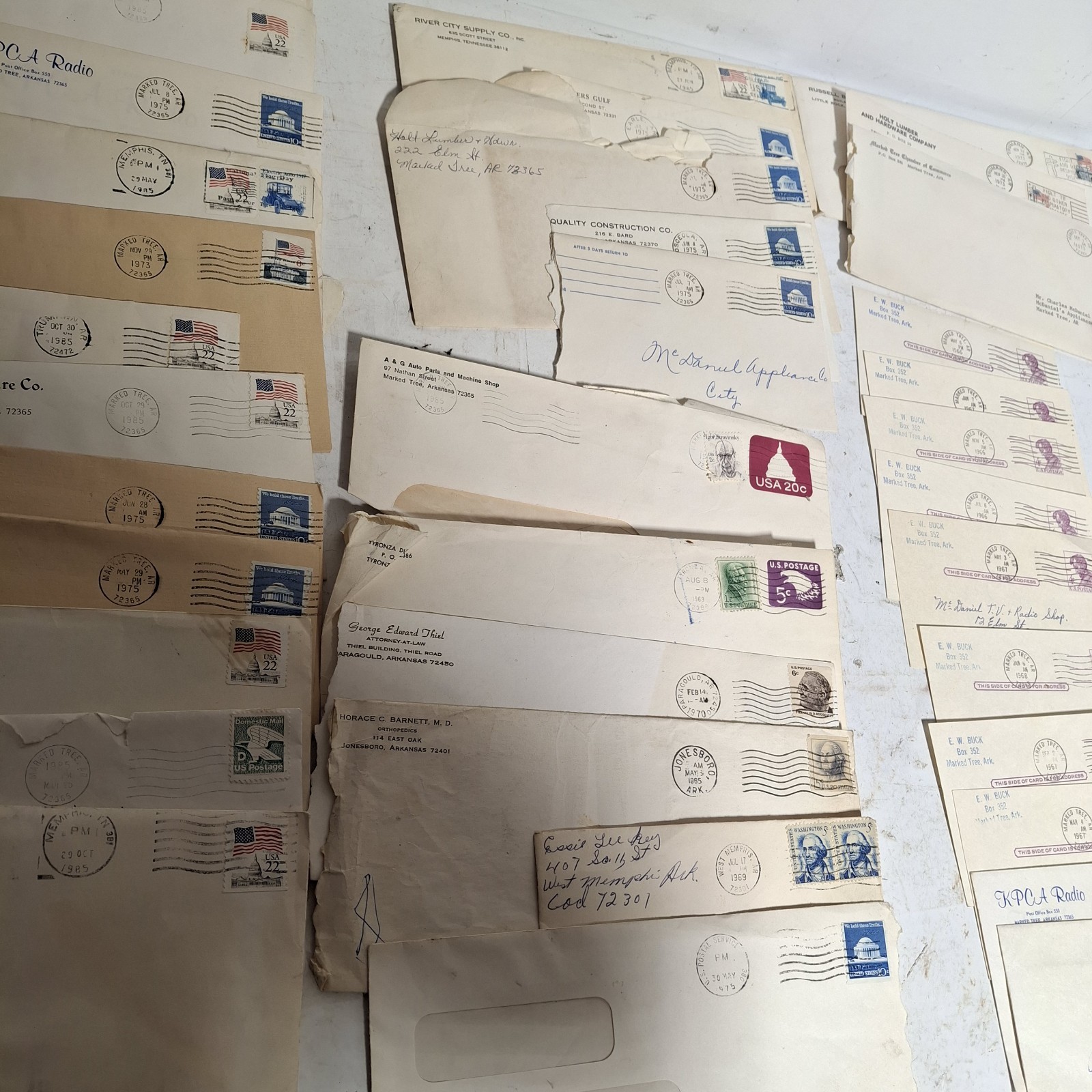 Large Lot Stamps US 5 Cent George Washington Stamp Blue Vintage Many Others
