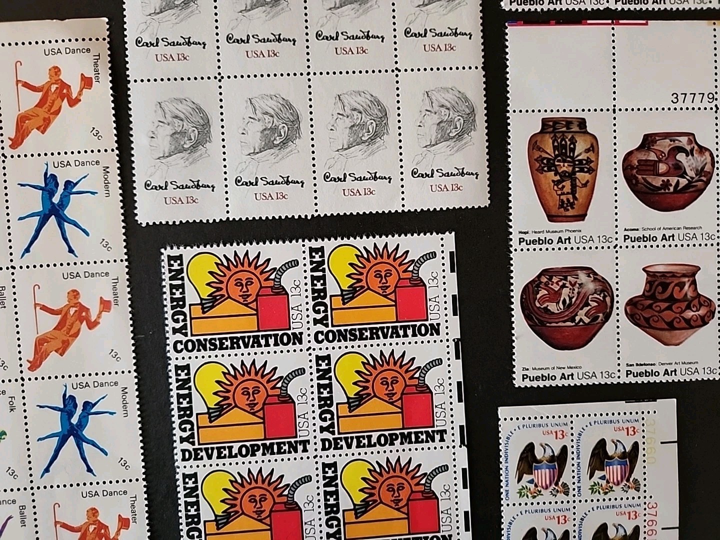 Lot Of 1855 USPS stamps. All 13 Cents. Vintage 70s. FV $241. Liberty Bell.