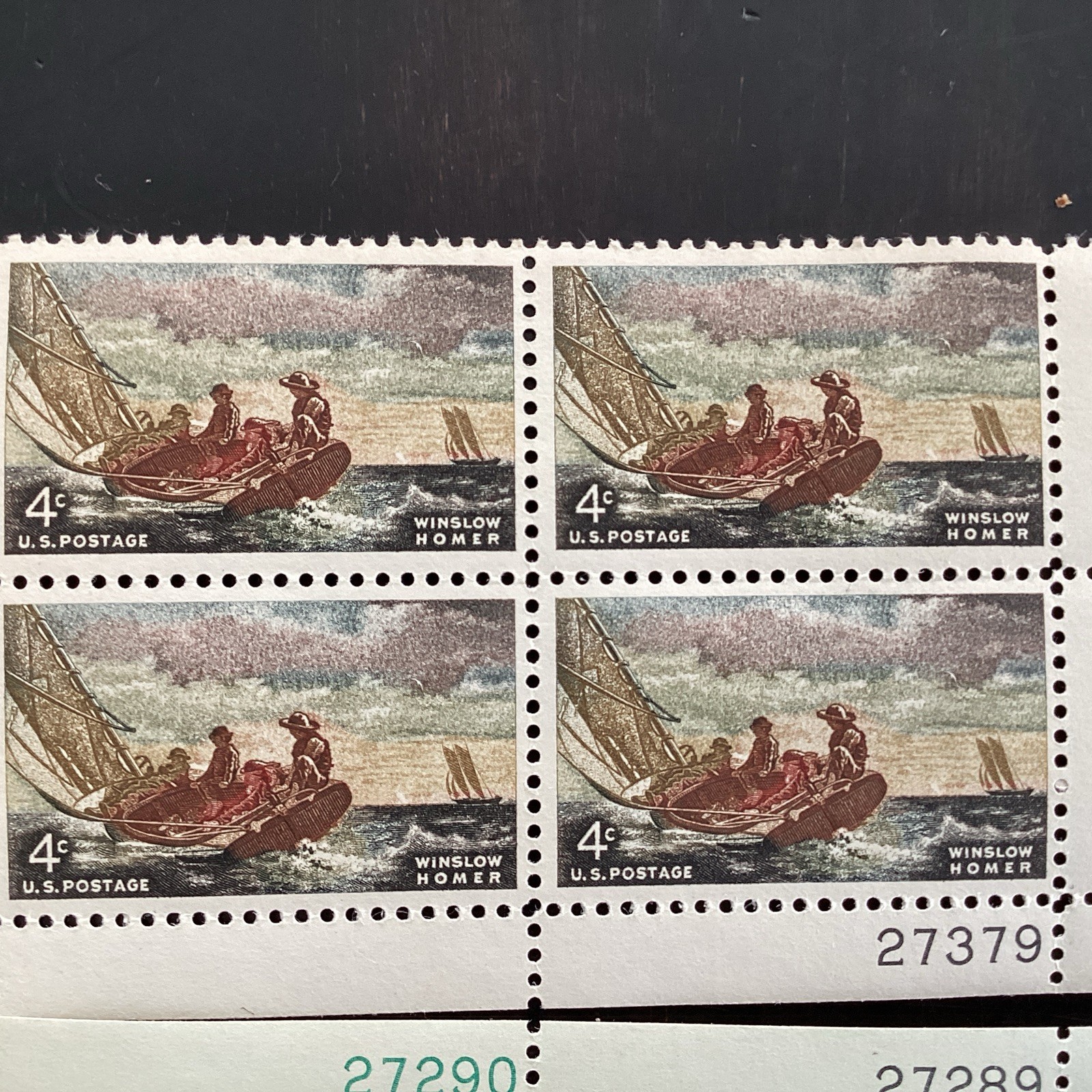 stamp lot of 10 blocks – 1962 -1967