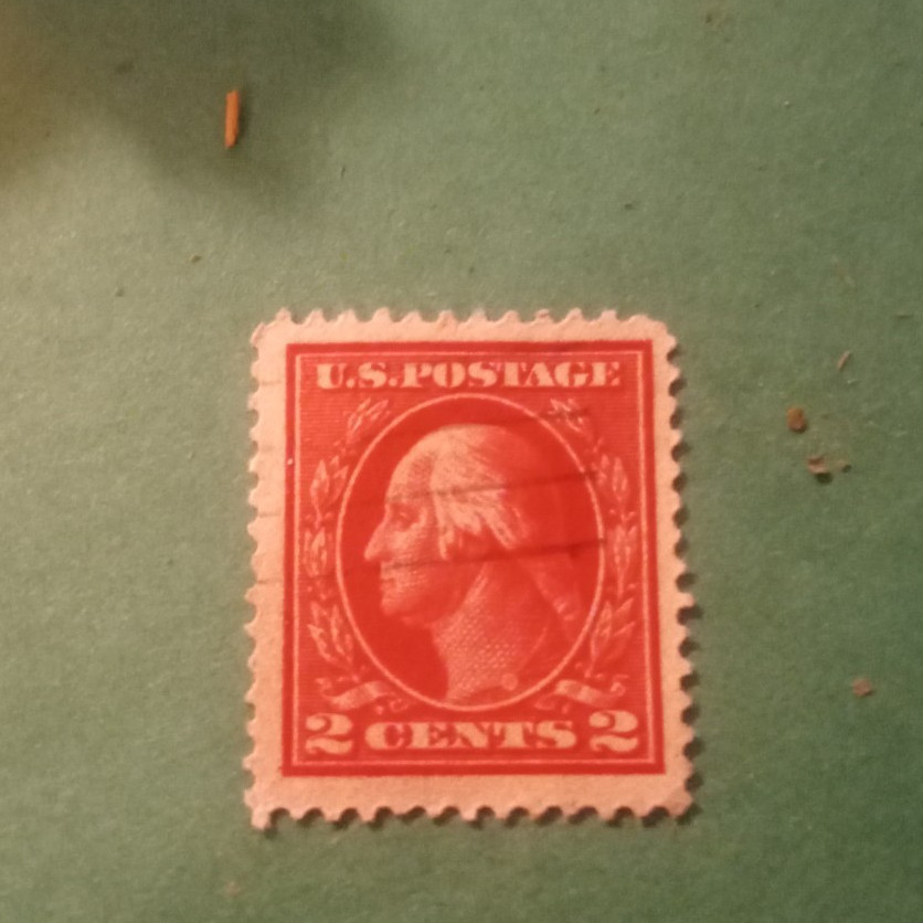 United States Postage 2 Cent Red George Washington Used Single Stamp