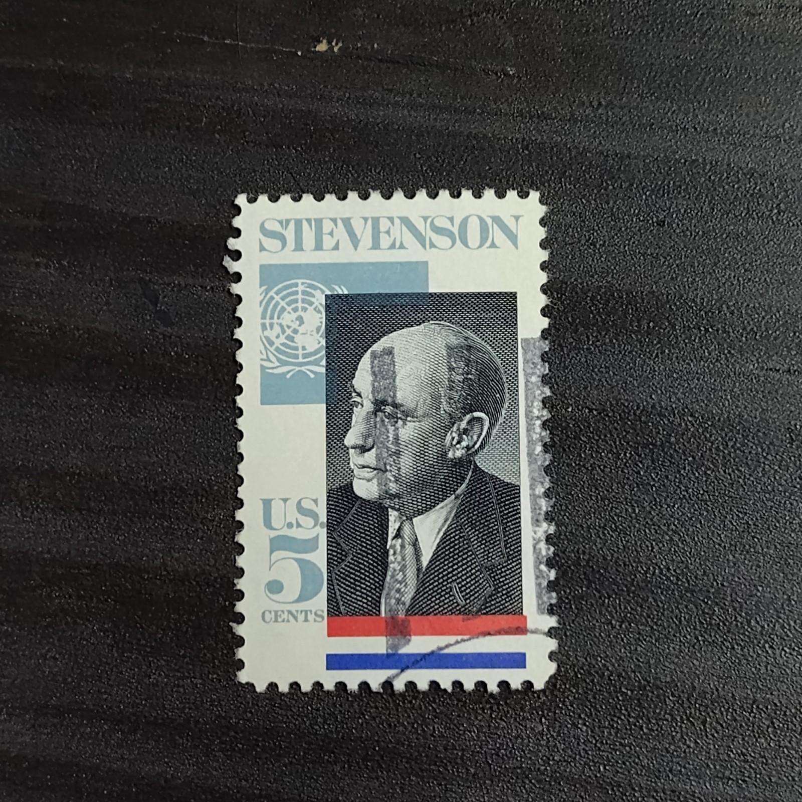 1965: 5 Cents, Adlai Stevenson, Scott #1275 – Vintage USA Stamp